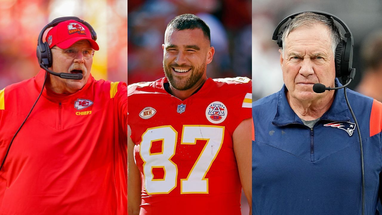 Andy Reid, Travis Kelce, Bill Belichick