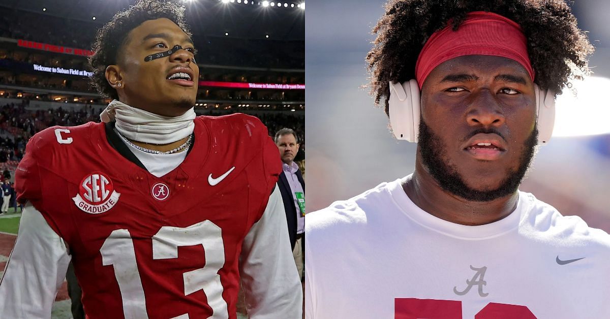 Alabama OL Tyler Booker drops 4-word reaction to Malachi Moore&rsquo;s 2025 NFL Draft decision