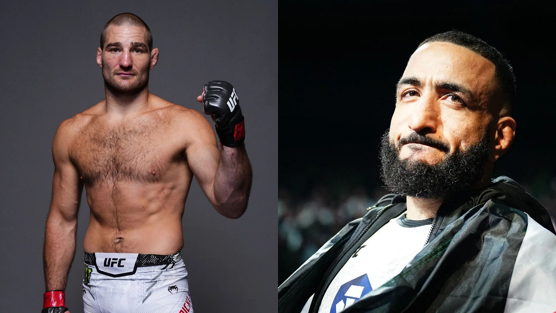 Sean Strickland (left) has fired back at Belal Muhammad (right). [Image courtesy: Getty Images]