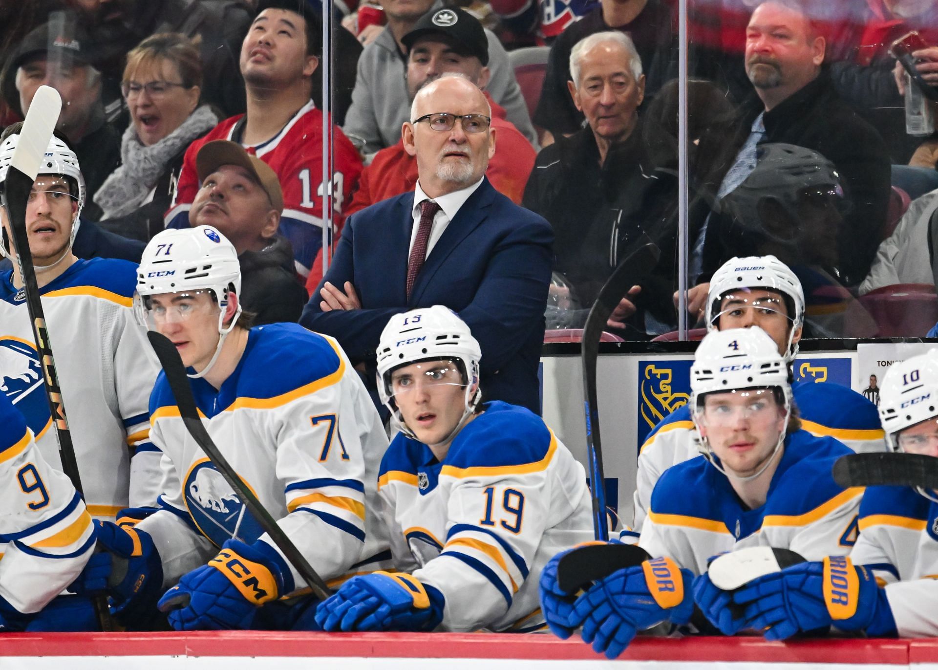 Who is the coach of the Buffalo Sabres?