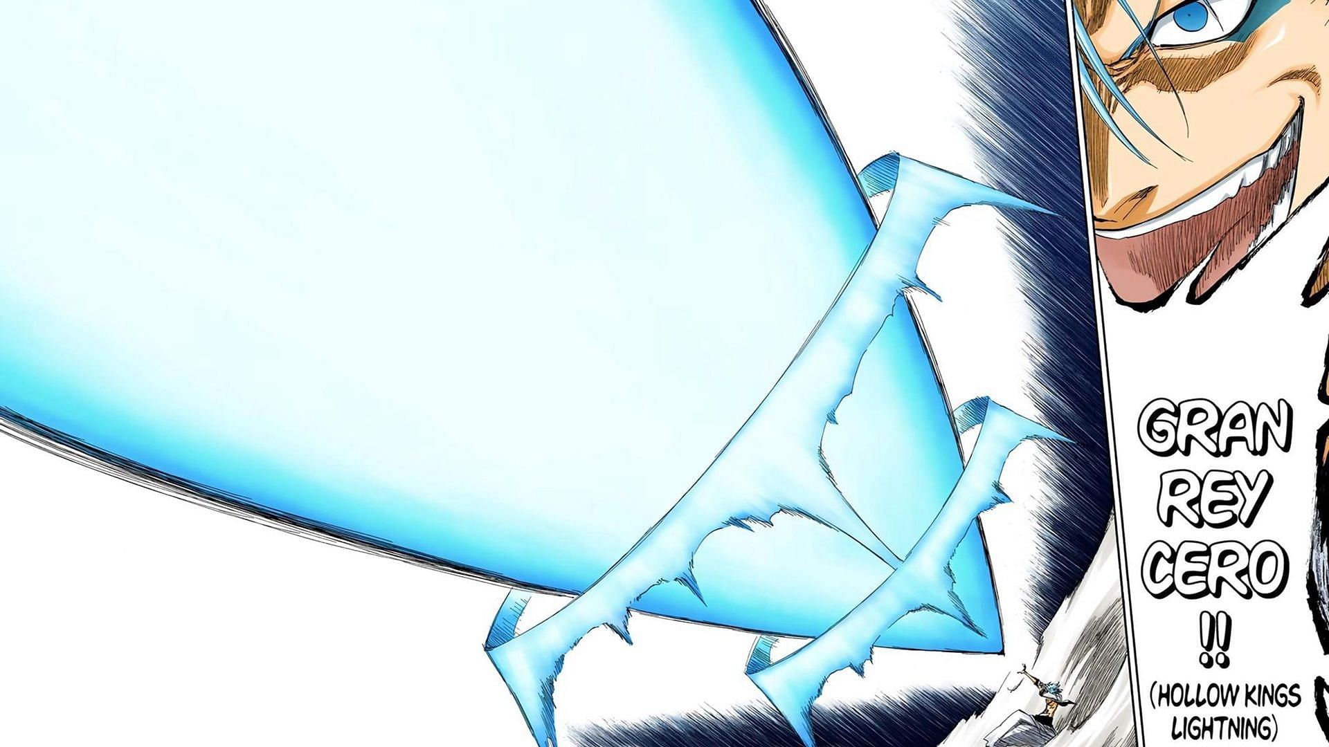 Grimmjow&#039;s Gran Rey Cero in the Bleach manga (Image via Shueisha)