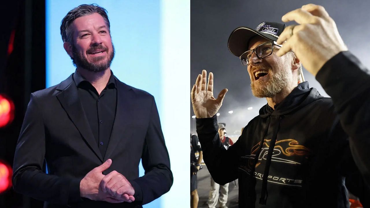 (L) Martin Truex Jr. and (R) Dale Earnhardt Jr. (Both images via Getty)