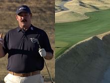 WATCH: Johnson Wagner demonstrates how to 'skull shank' up the 18-foot bunker at The American Express