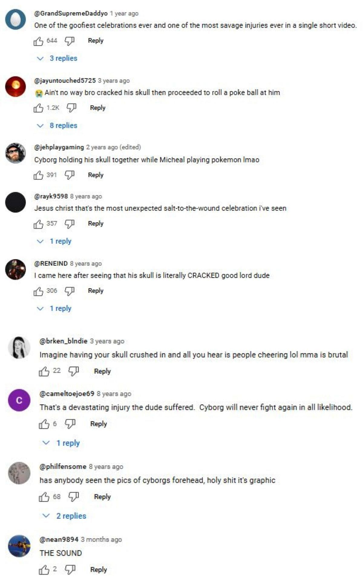 Fan comments on the video. [Screenshots courtesy: MMAMELEEdotCOM on YouTube]