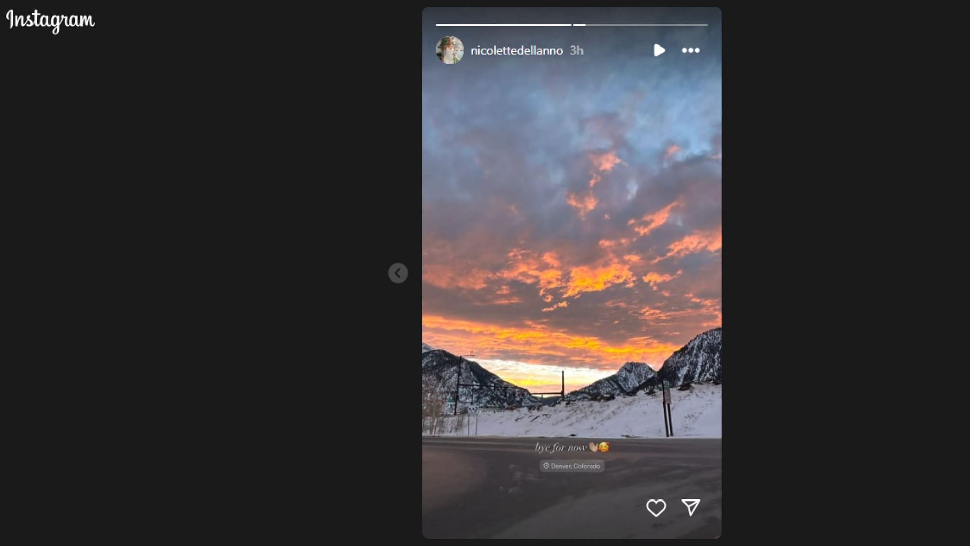 Nicolette Dellanno shared her thoughts as the Denver Broncos season concluded. (Photo via Nicolette Dellanno&#039;s Instagram Story)