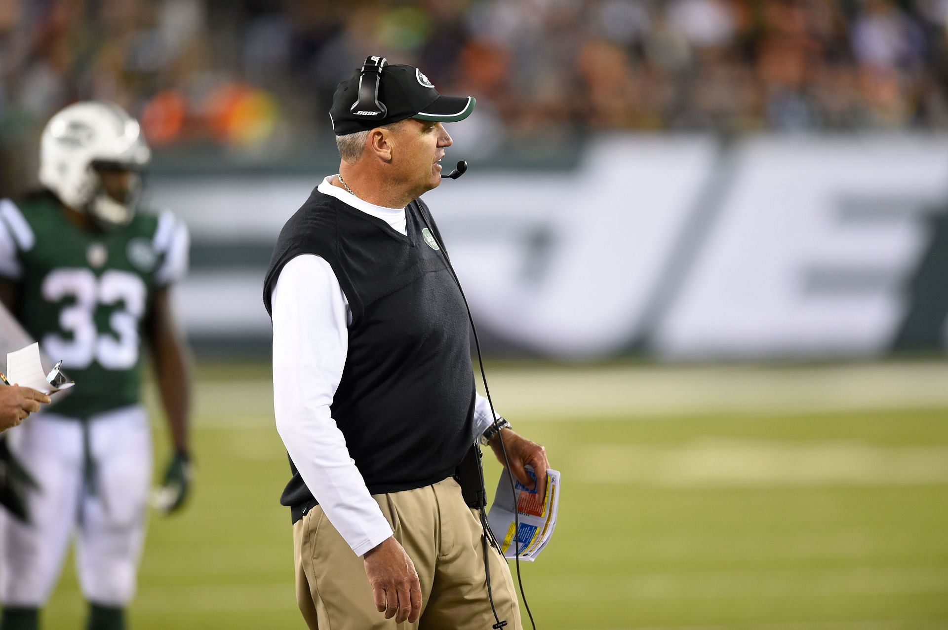 Rex Ryan during Bears at Jets - Source: Getty