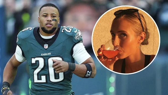 PHOTOS: Saquon Barkley's girlfriend Anna Congdon captures adorable NFCCG win celebrations with family and kids