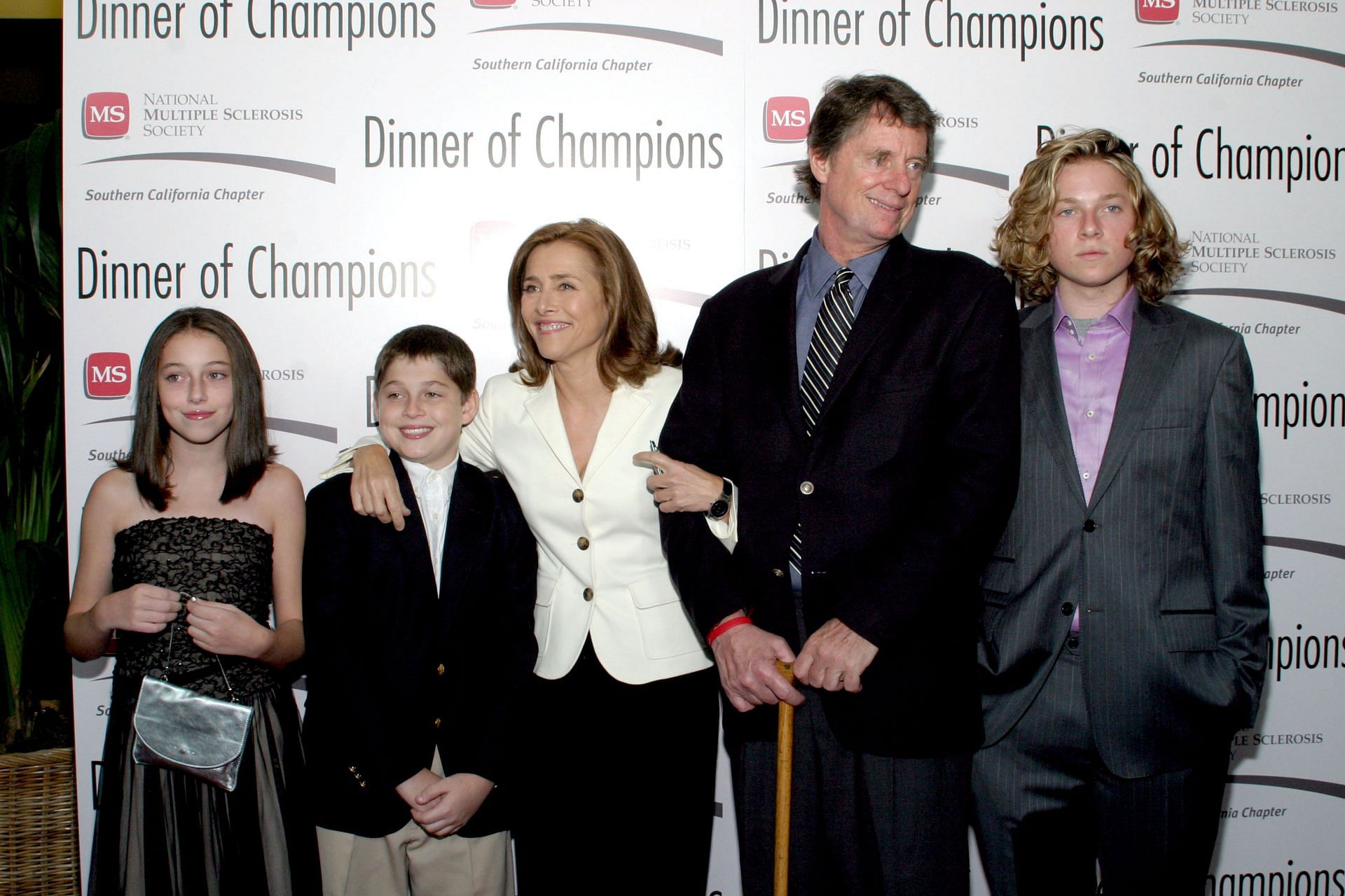 Richard and Meredith with their kids, (Photo by Amy Tierney/WireImage)