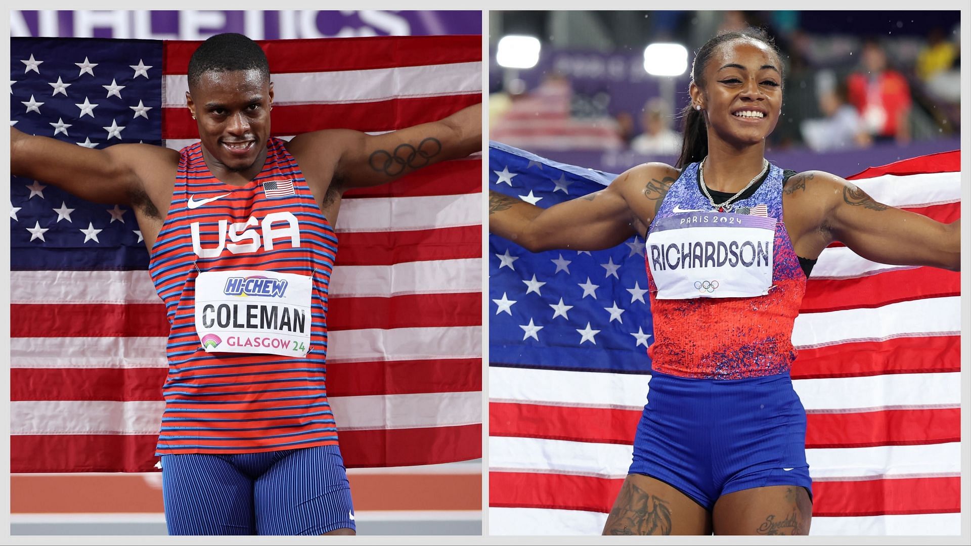 Christian Coleman and Sha