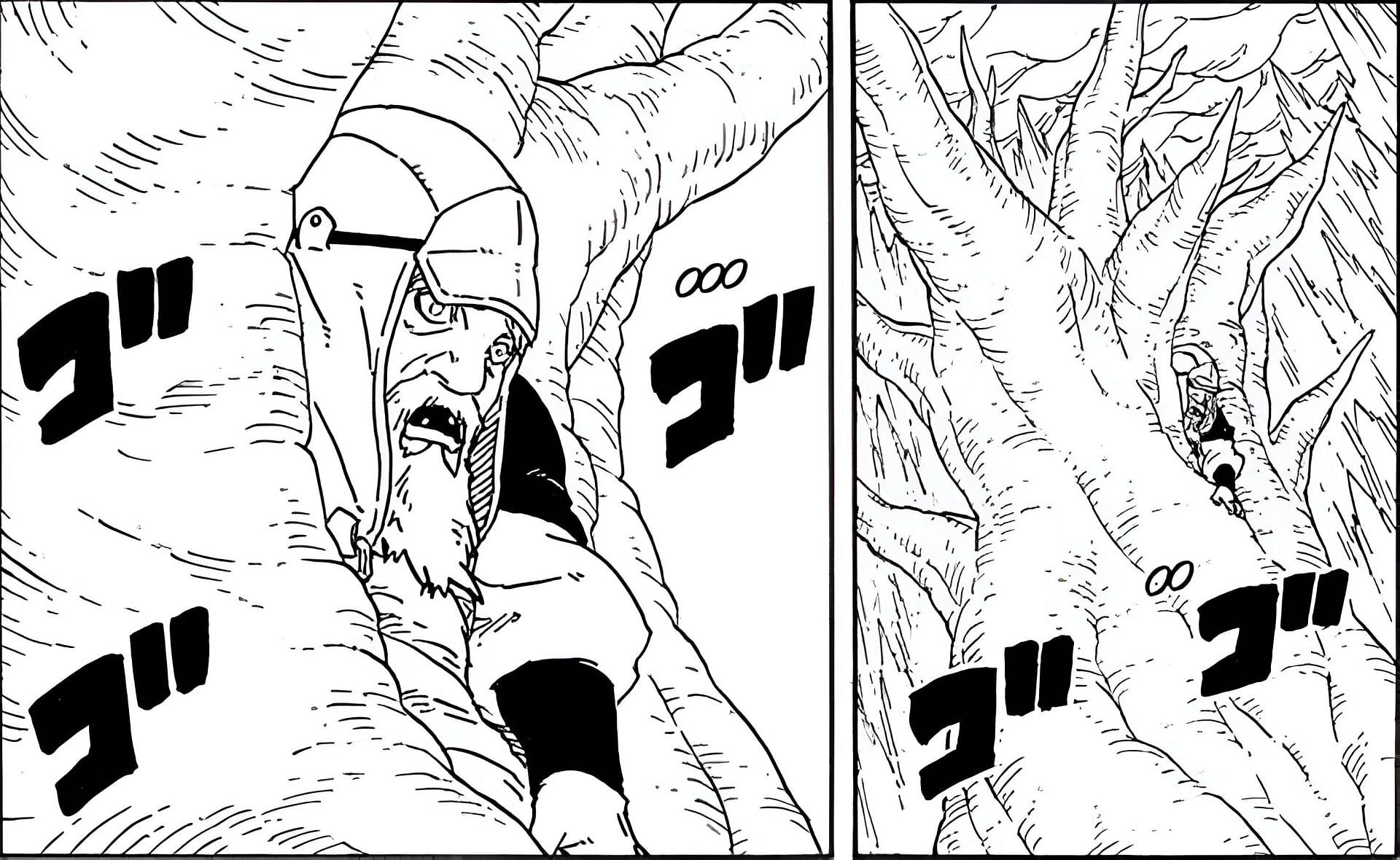 The divine tree as seen in Boruto: Two Blue Vortex chapter 4 (Image via &lrm;VIZ Media)