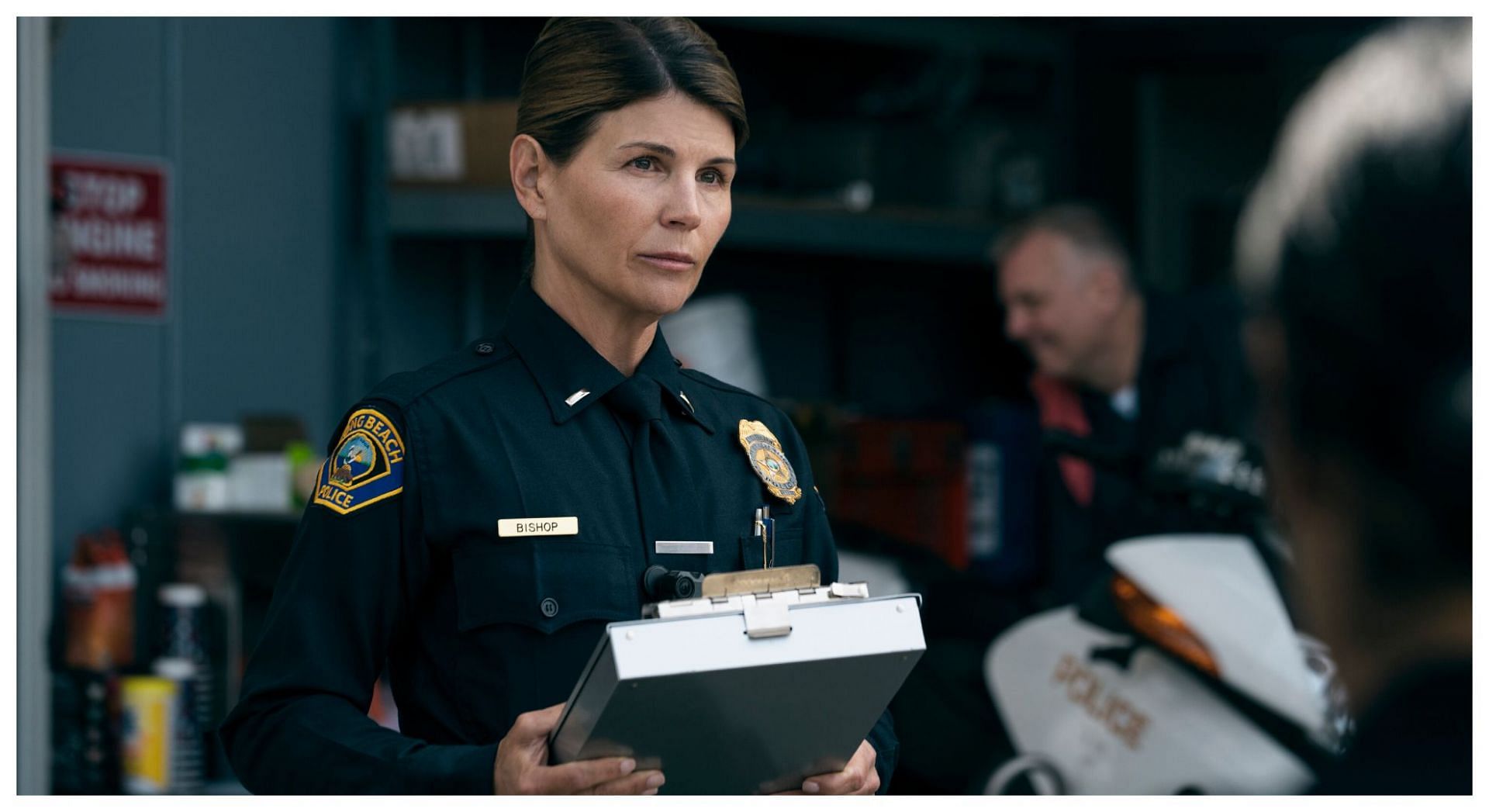 Lori Loughlin as Lieutenant Bishop (From the Amazon MGM Studios Press Site)