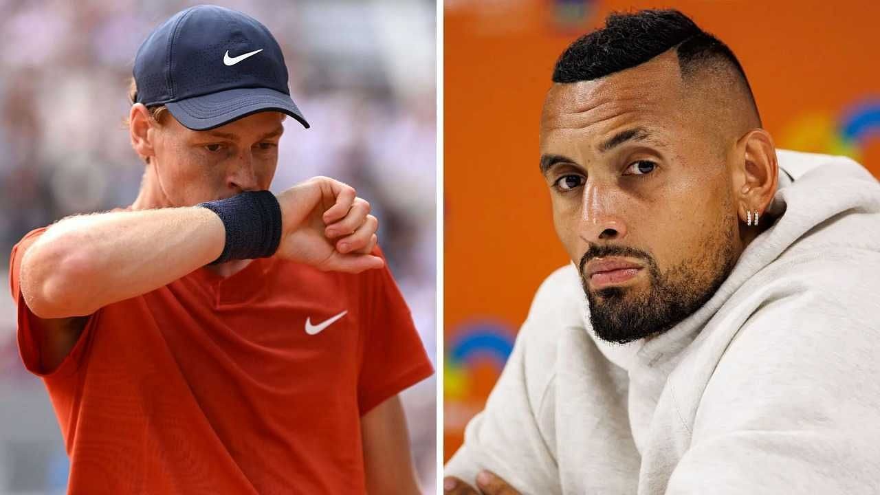 Jannik Sinner and Nick Kyrgios - Source: Getty 