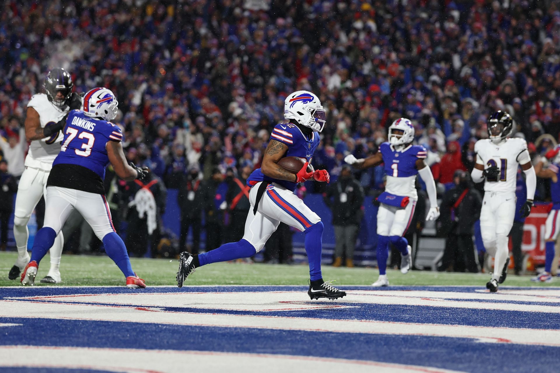 Ray Davis at AFC Divisional Playoffs: Baltimore Ravens v Buffalo Bills - Source: Getty