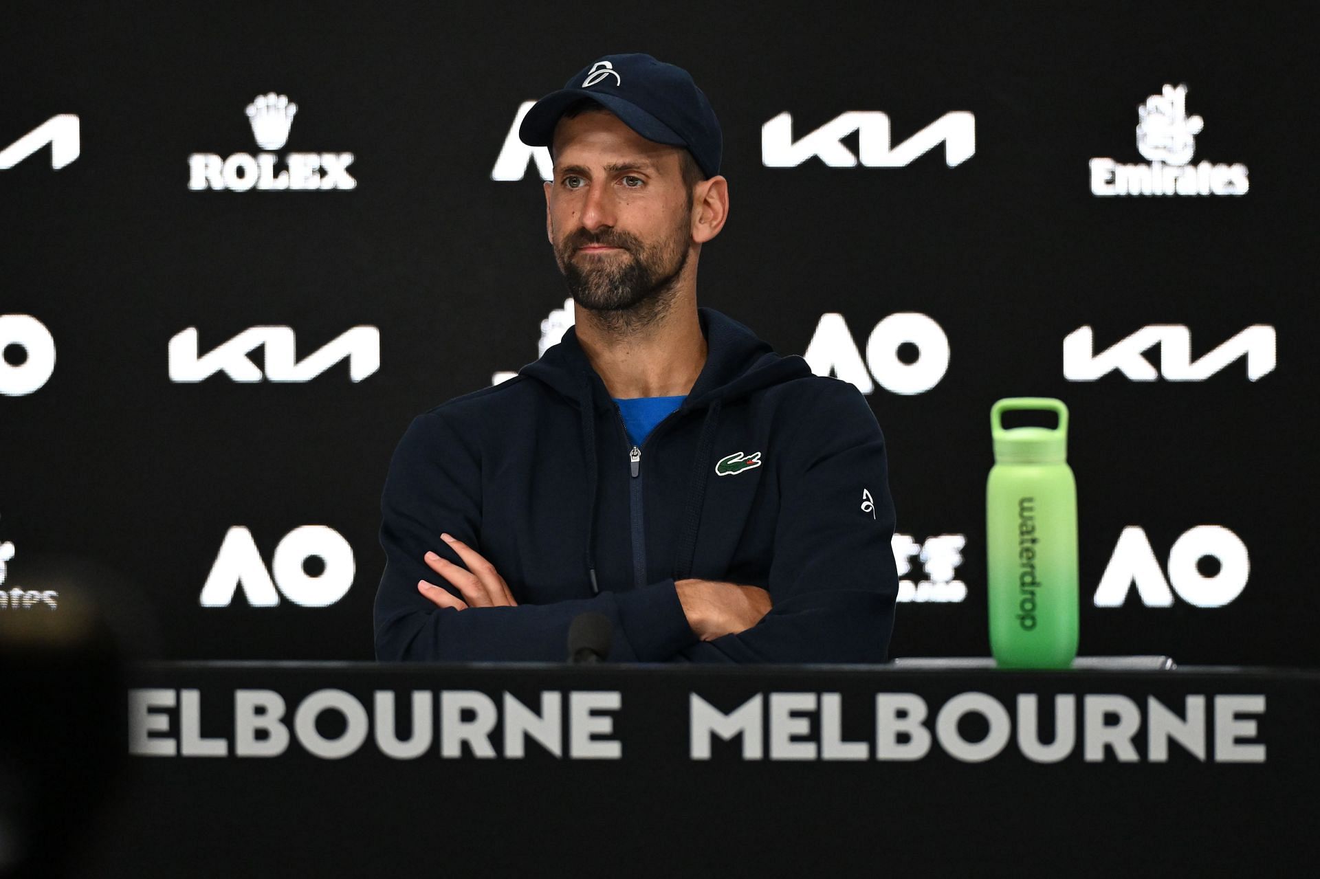 Novak Djokovic at the press conference after the semifinal match of Australian Open 2025 - Source: Getty