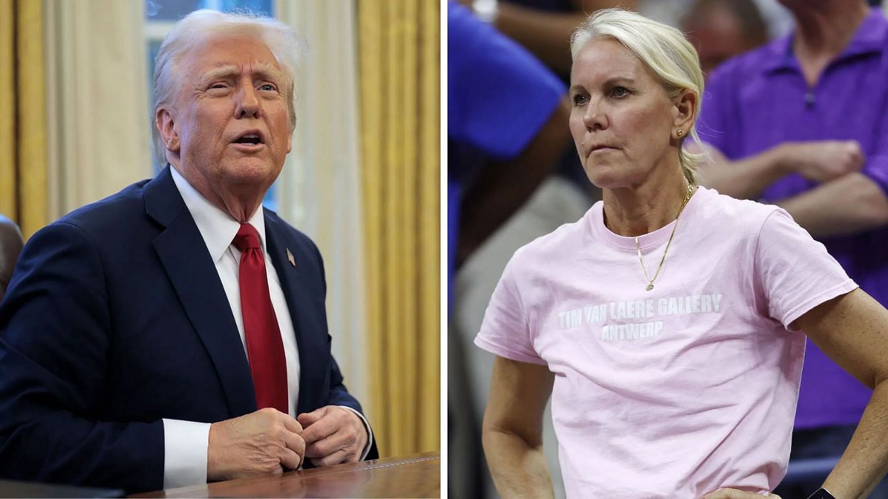 Donald Trump (L) and Rennae Stubbs (R) - Source: Getty