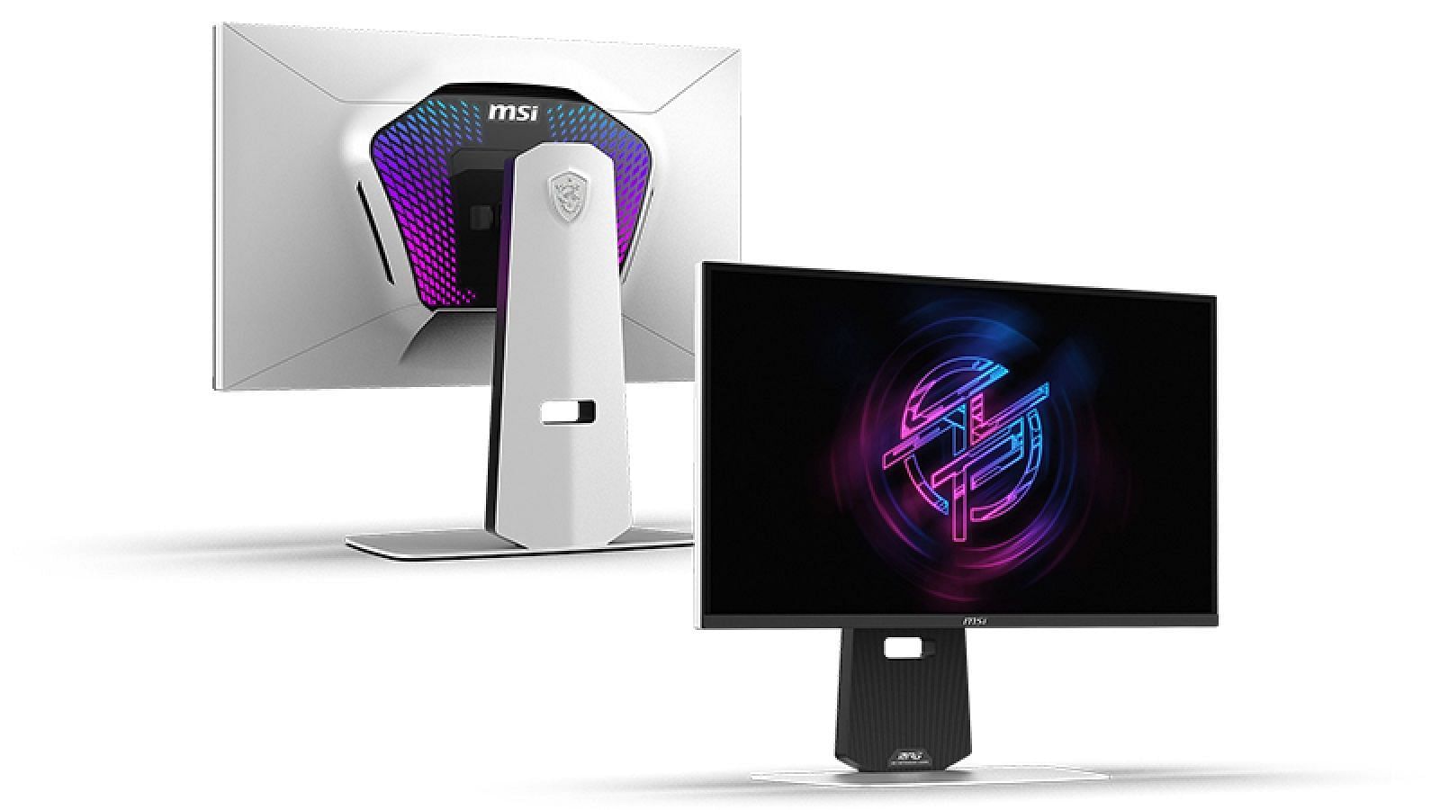 MSI QD-OLED monitor with RGB LED on the back (Image via MSI)