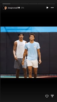 Shaqir and brother Shareef O'Neal (image via @shaqironeal)