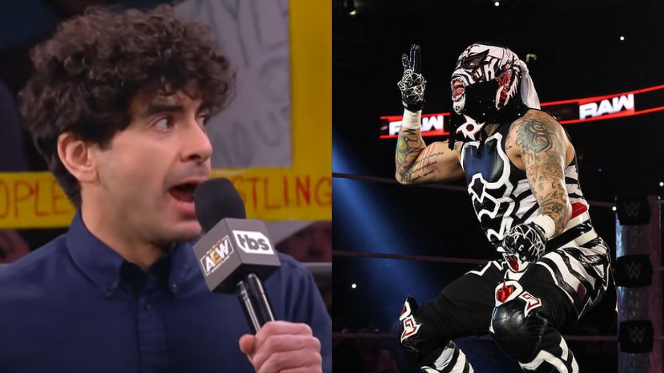 Penta debuted recently debuted in WWE [image source: WWE.com, AEW YouTube]