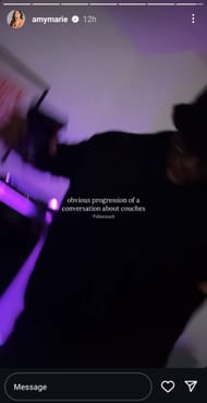 Amymarie Gaertner's Instagram story