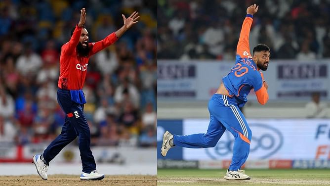 Adil Rashid vs Varun Chakravarthy - comparing their stats after 16 T20Is