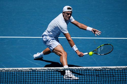 Holger Rune in action at the Australian Open (Image Source: Getty)