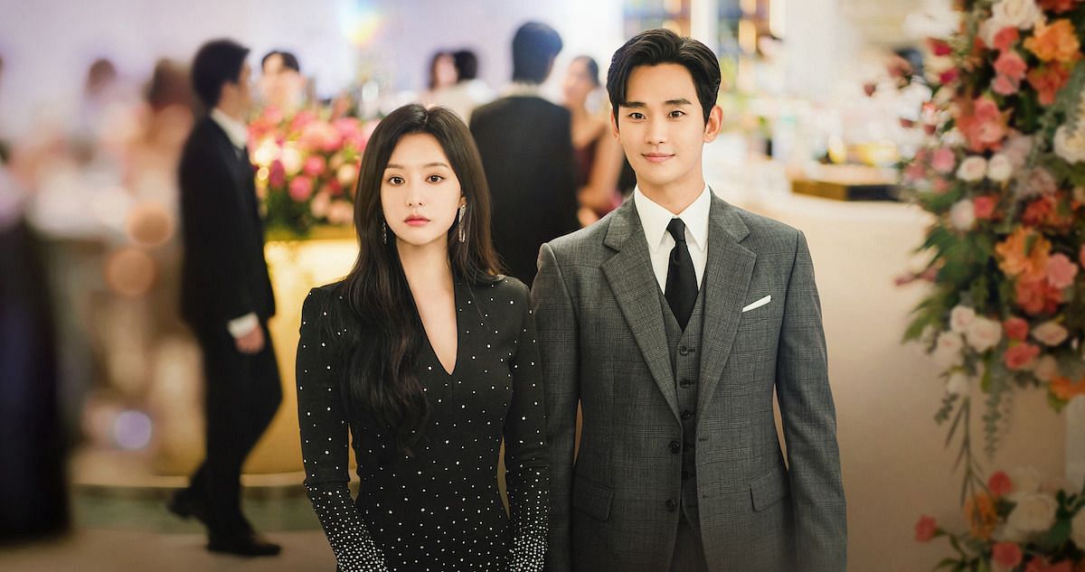 Kim Soo-hyun and Kim Ji-won in a still from Queen of Tears (Image via Netflix)