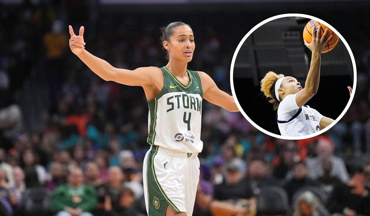 WNBA standout Skylar Diggins-Smith reacts to Notre Dame duo Hannah Hidalgo and Olivia Miles grace the cover of SLAM magazine (Image credit: Imagn)