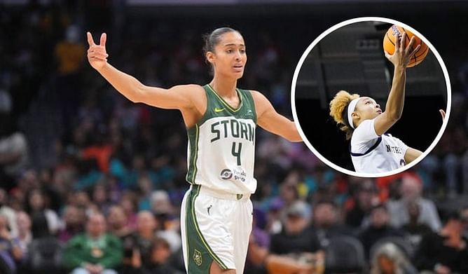 Skylar Diggins-Smith reacts as Notre Dame duo Hannah Hidalgo and Olivia Miles grace SLAM magazine cover