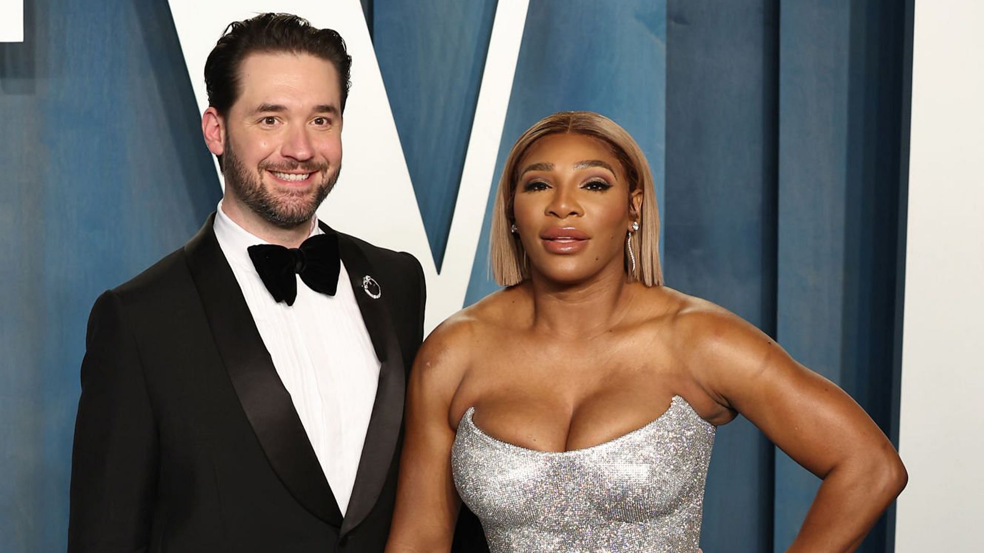 Serena Williams(right) with husband Alexis Ohanian(left). Image: Getty