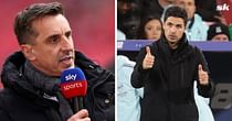 "It’s offending me every week" - Gary Neville says Arsenal coach is 'overreaching his importance' as he doubles down on criticism