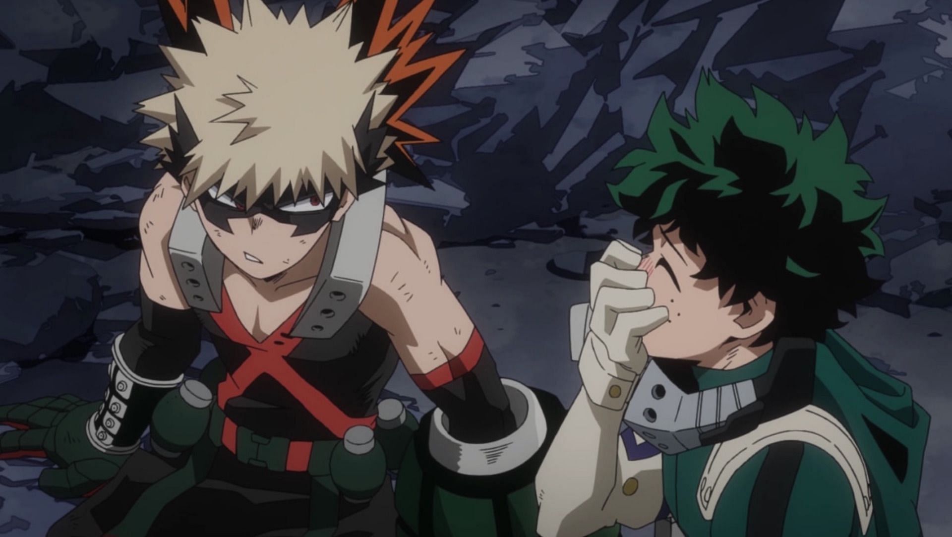 Bakugo and Deku (Image via Studio Bones)