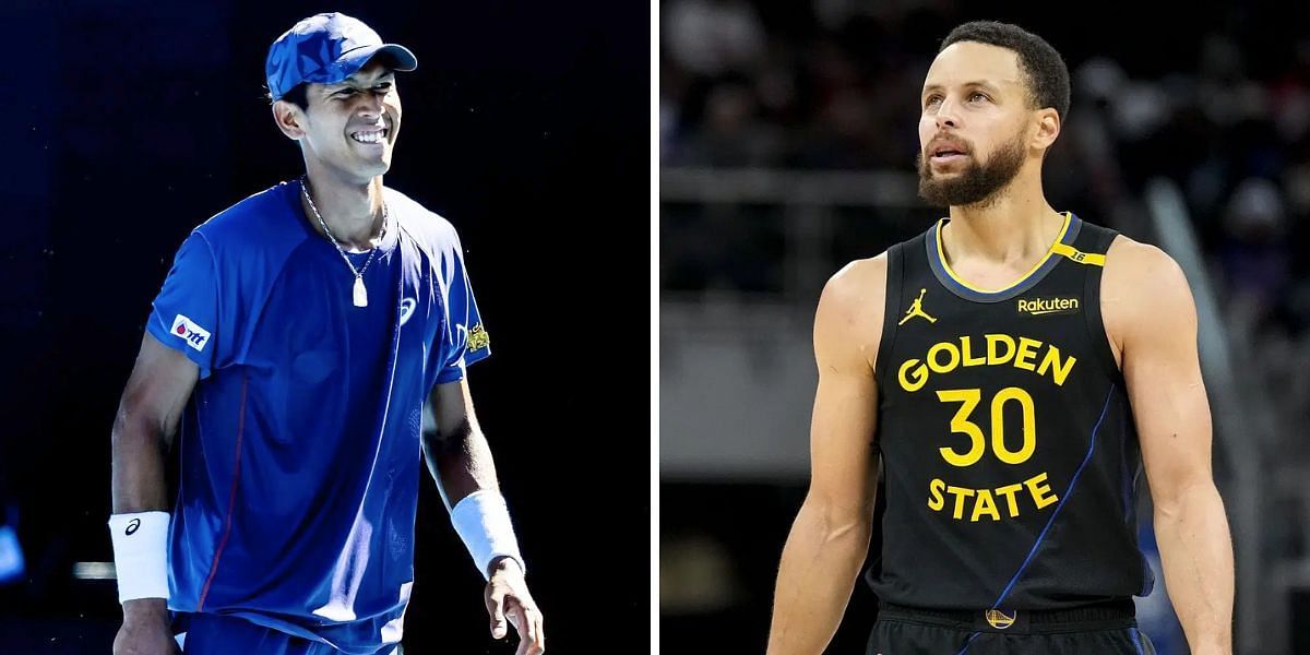 Kasidit Samrej (L) and Steph Curry | Images: Getty