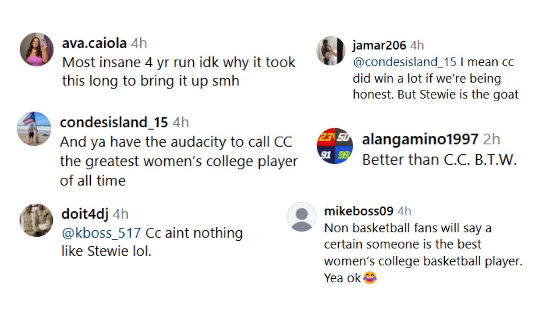 Breanna Stewart fan reactions (Image Source; @bleacherreport/Instagram/@brwsports/Instagram)