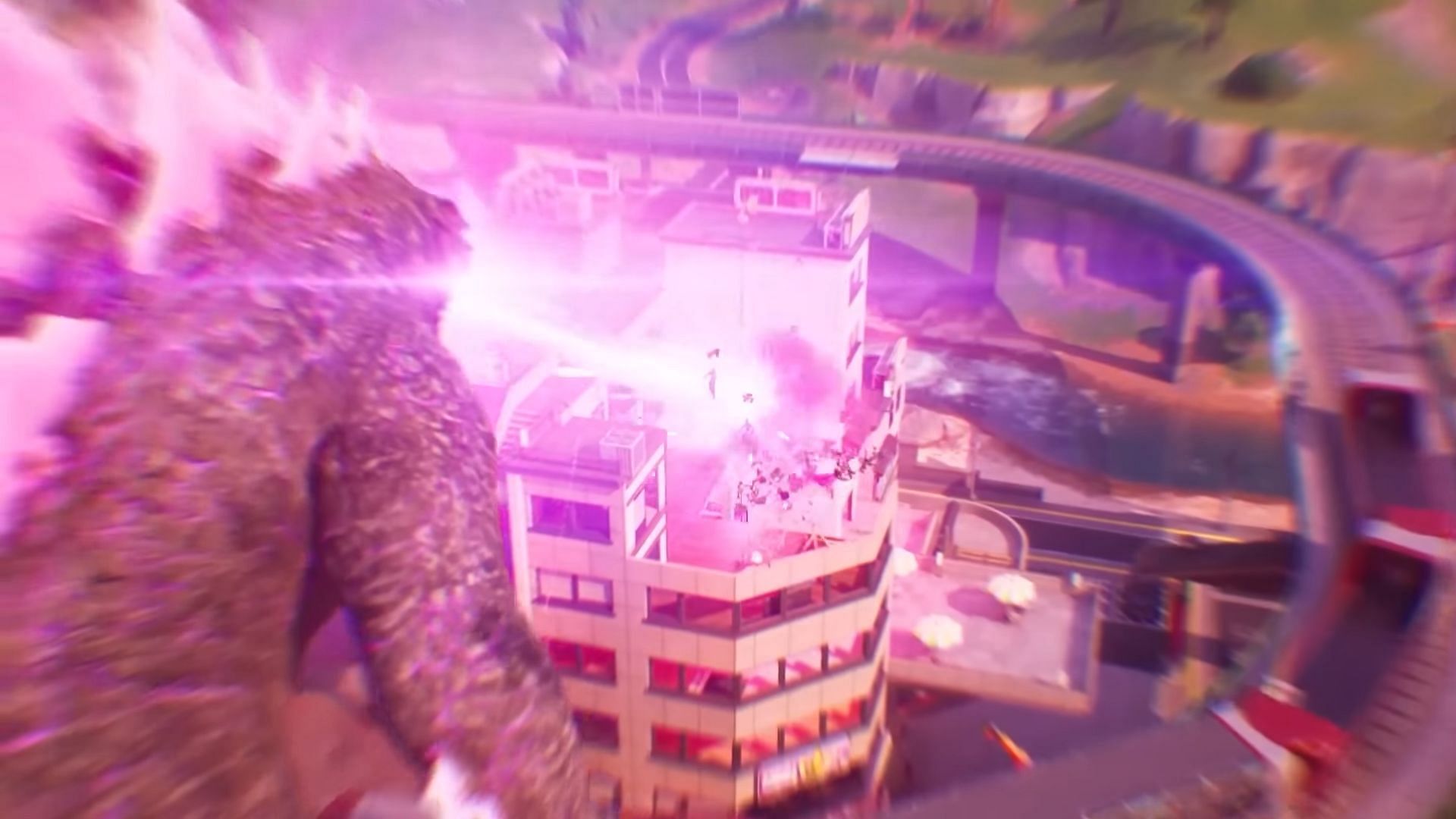 Heat Ray can melt structures (Image via Epic Games)