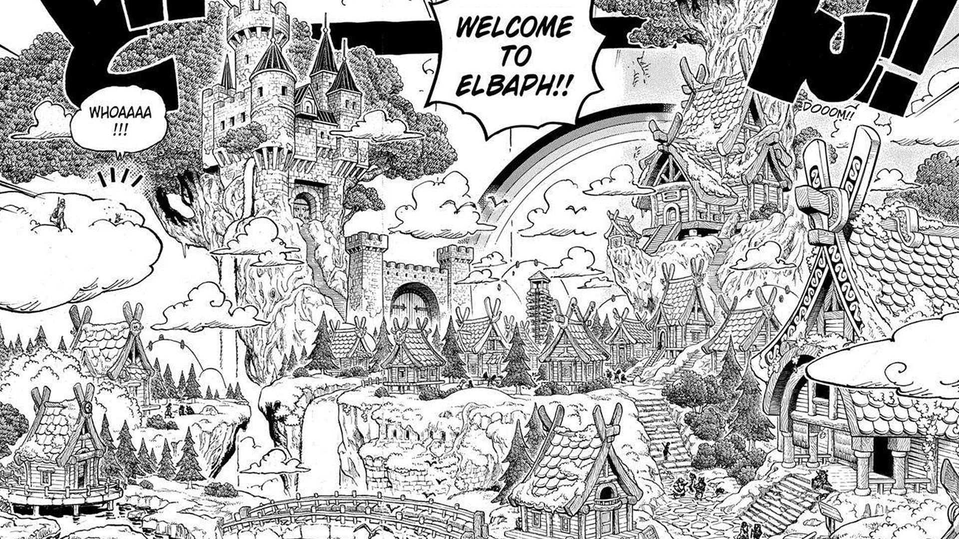 The Western Village in the One Piece manga (Image via Shueisha)