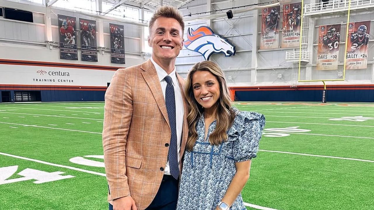 Bo Nix and wife Izzy (Image Credit: Instagram @izzysmokenix)