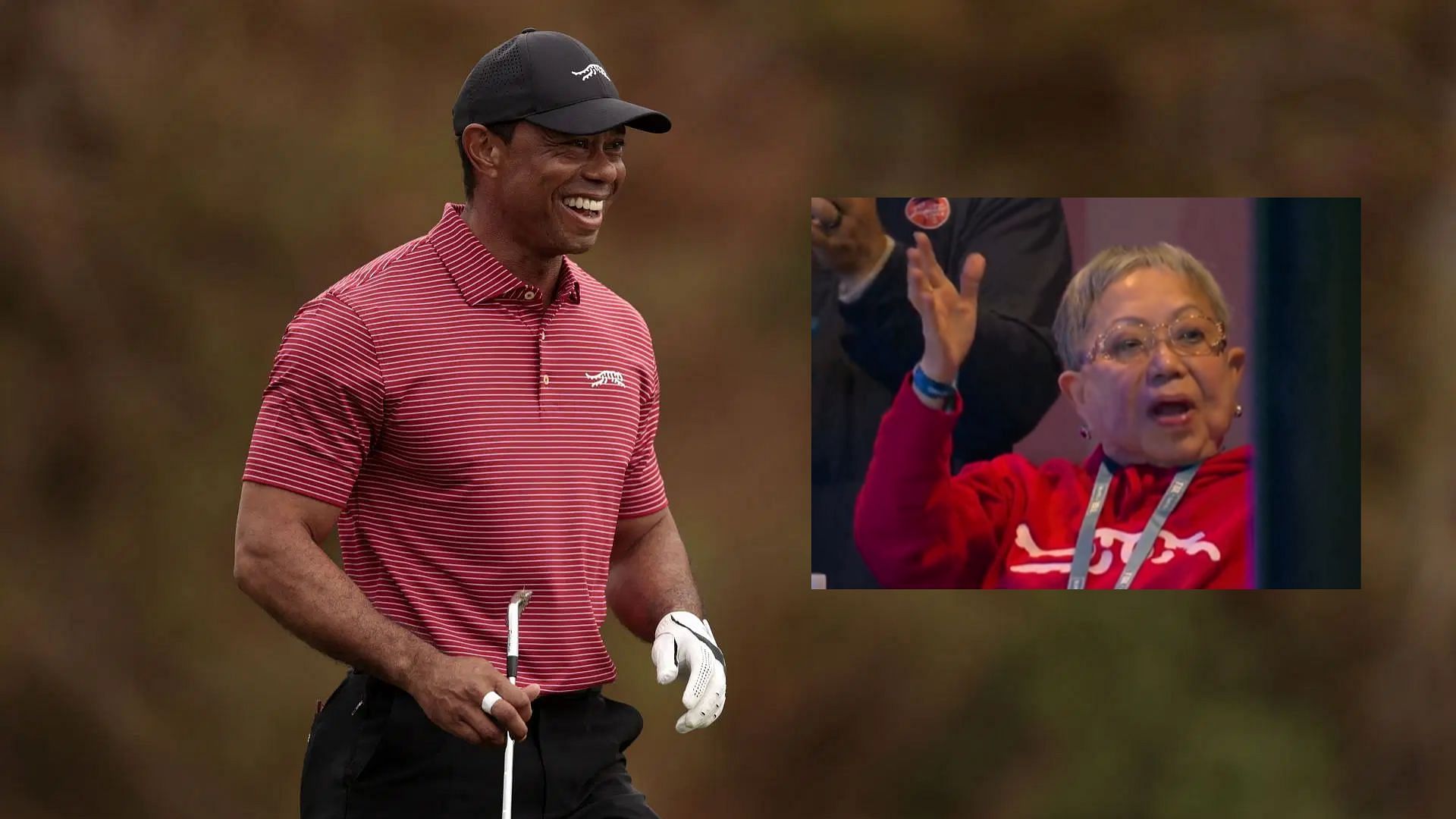 Tiger Woods&rsquo; mom Kultida&rsquo;s adorable reaction to her son playing at the TGL (Photo by Douglas P. DeFelice/Getty Images)