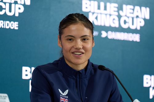 In Picture: Emma Raducanu during the Billie Jean King Cup Finals (Image source: Getty)