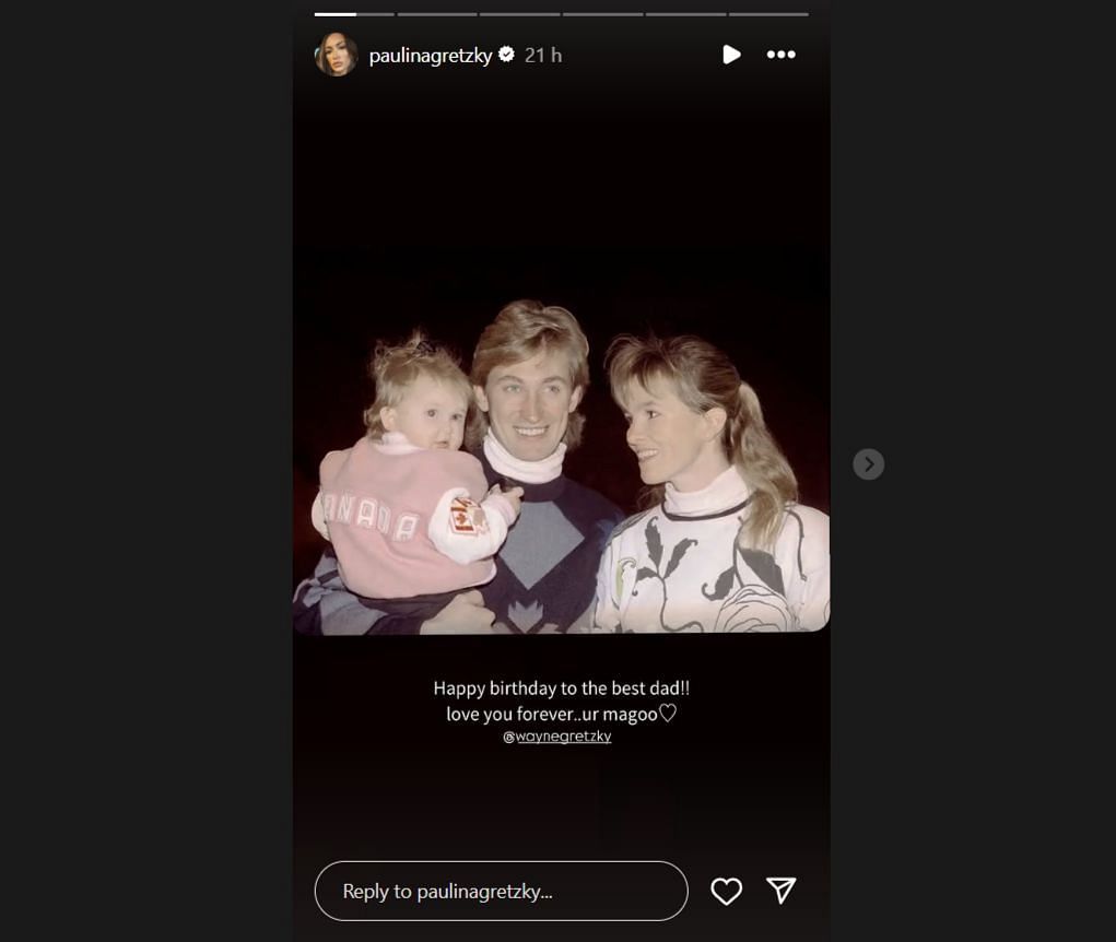 Paulina Gretzky&#039;s birthday message. (Credit: IG/@paulinagretzky)