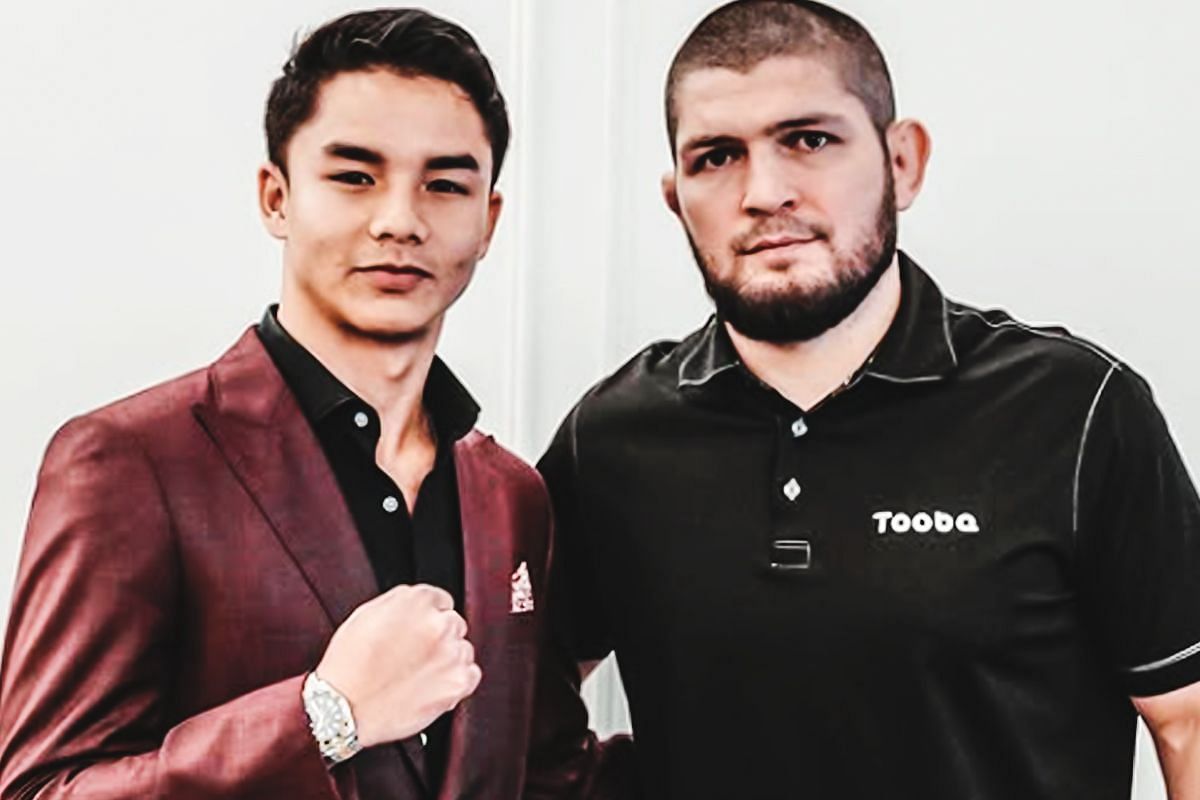 Johan Ghazali (left) and Khabib Nurmagomedov (right). [Photo from Johan Ghazali