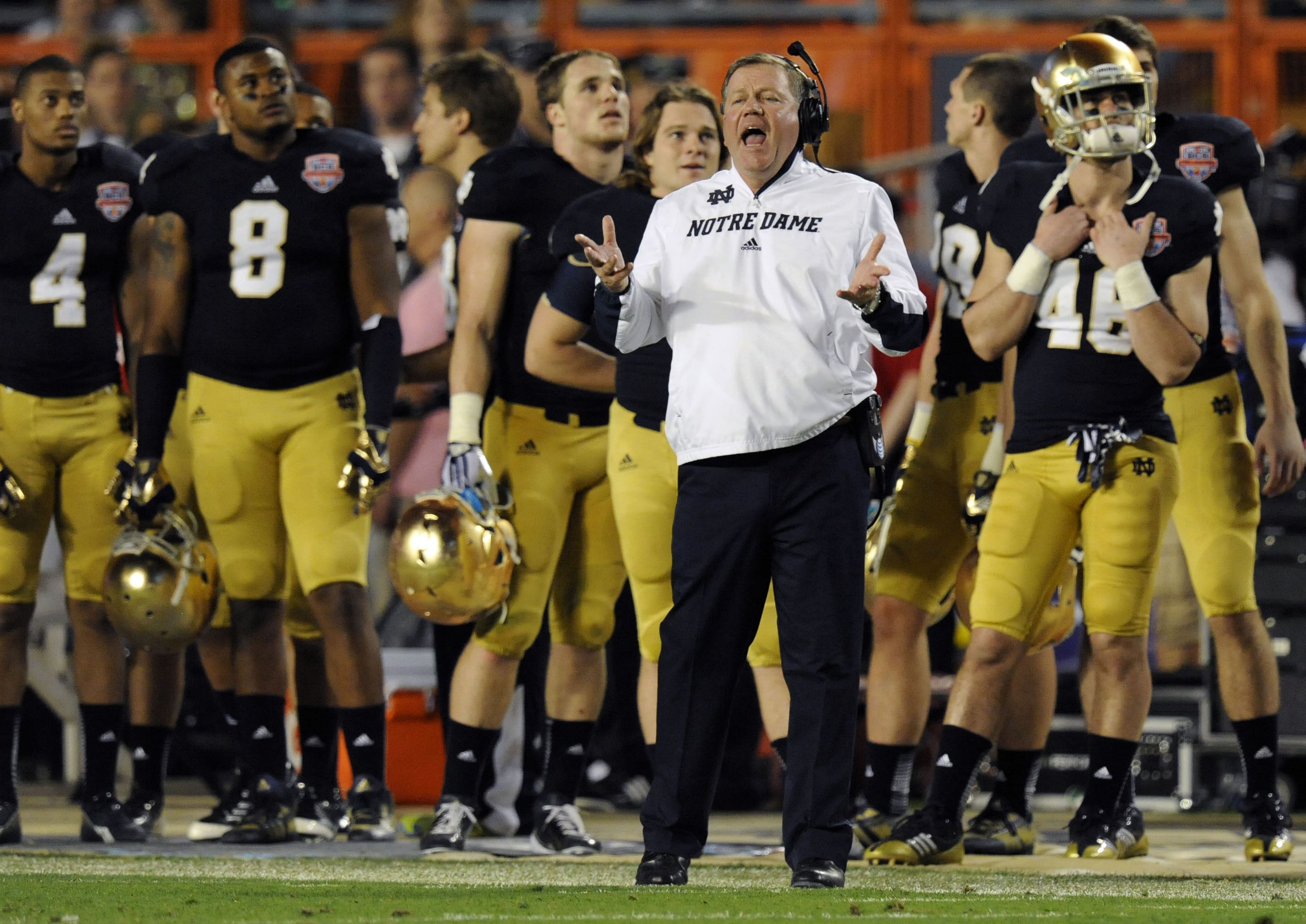 Brian Kelly led Notre Dame to the National BCS Championship Game in January 2013. - Source: Imagn