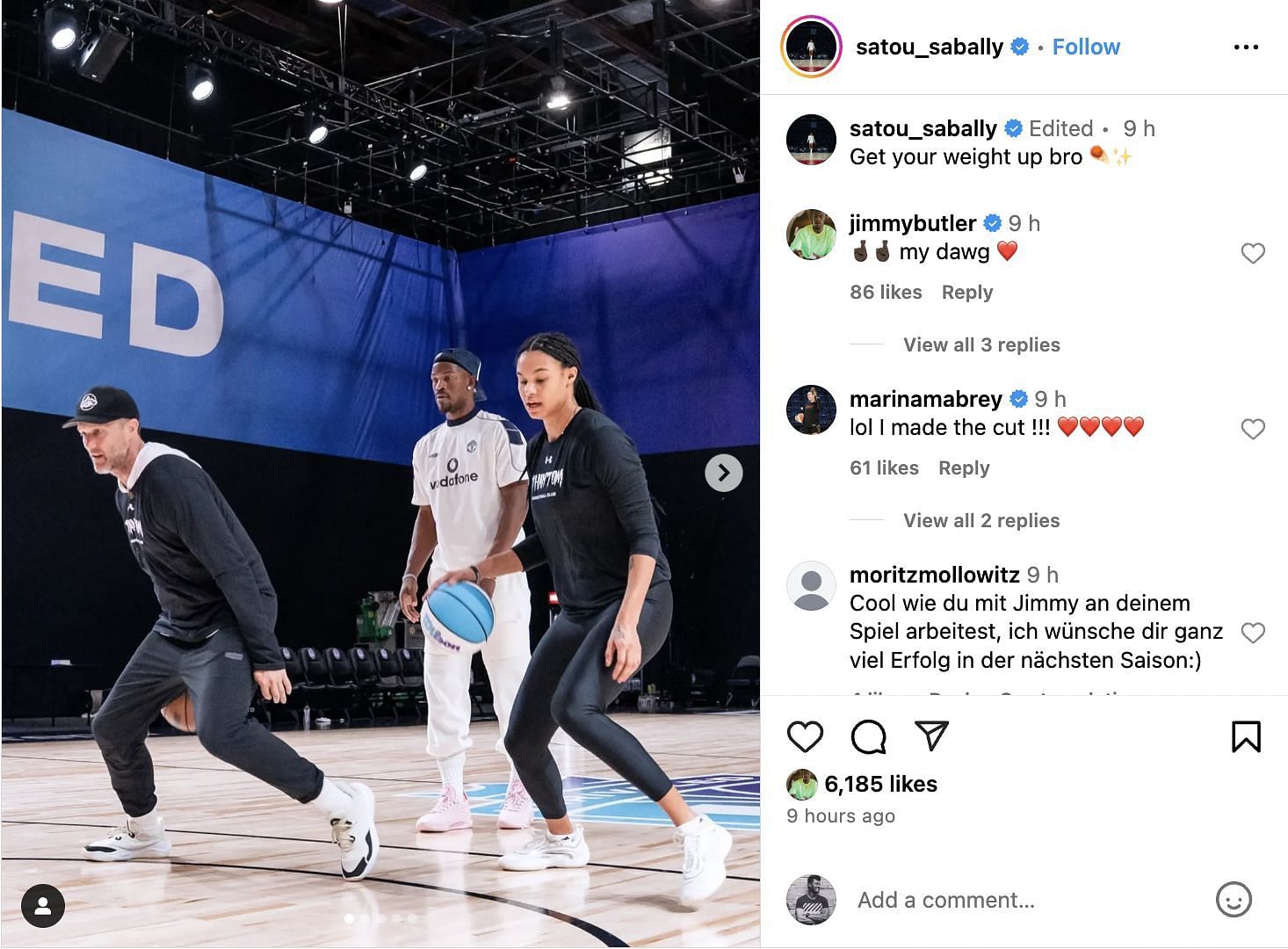 Jimmy Butler and former Angel Reese teammate react to Caitlin Clark&#039;s potential future running mate&#039;s behind the scene work