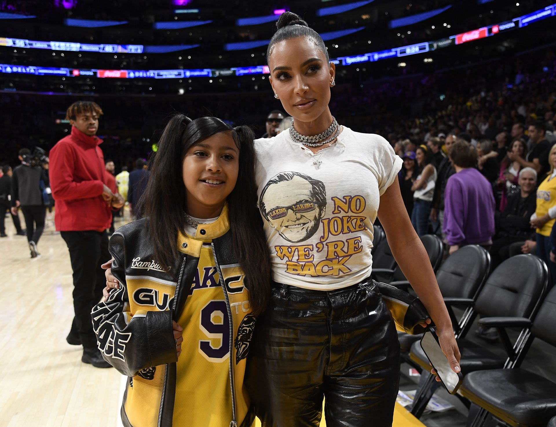 Celebrities At The Los Angeles Lakers Game - Source: Getty