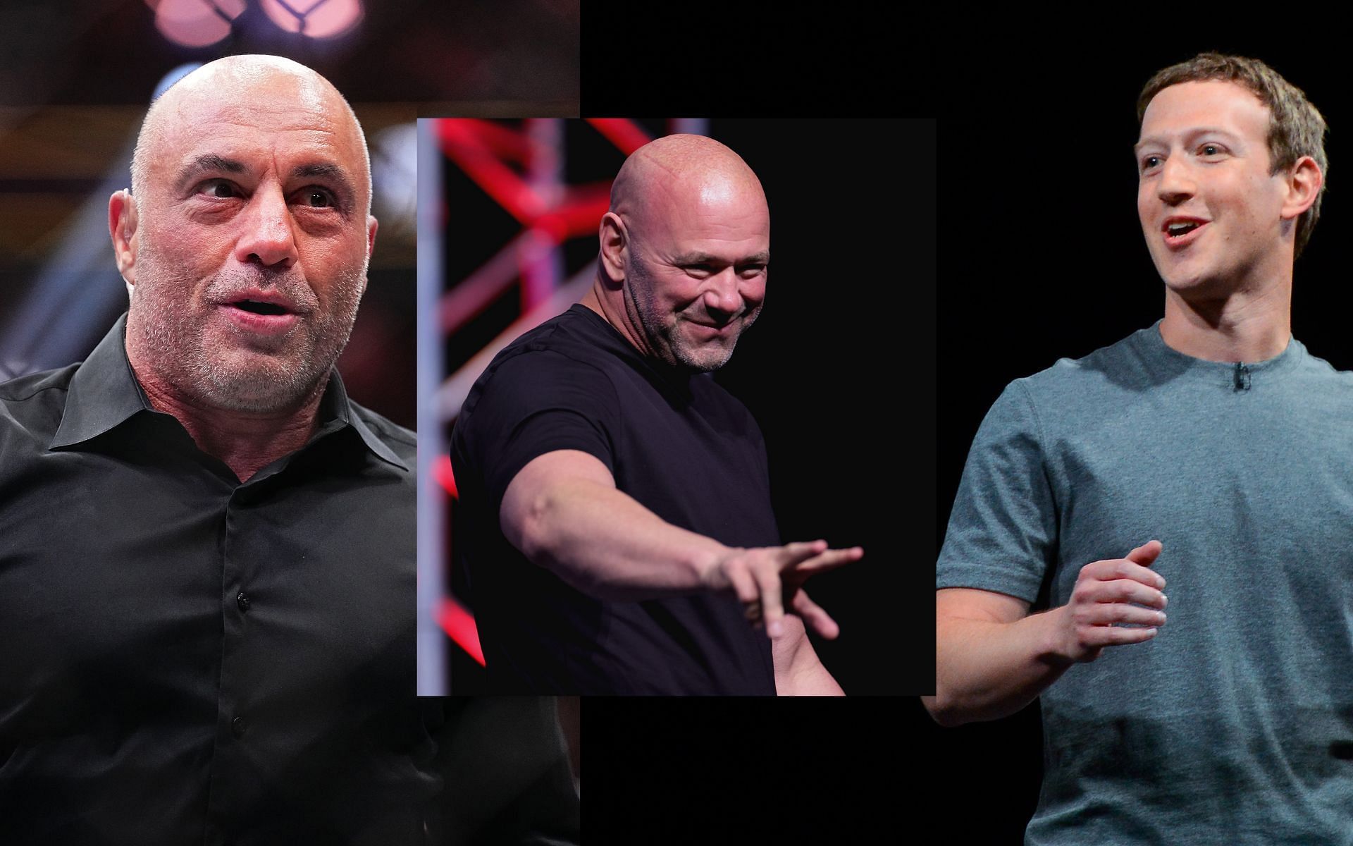 Mark Zuckerberg talks to Joe Rogan about Dana White. [Images courtesy: Getty]