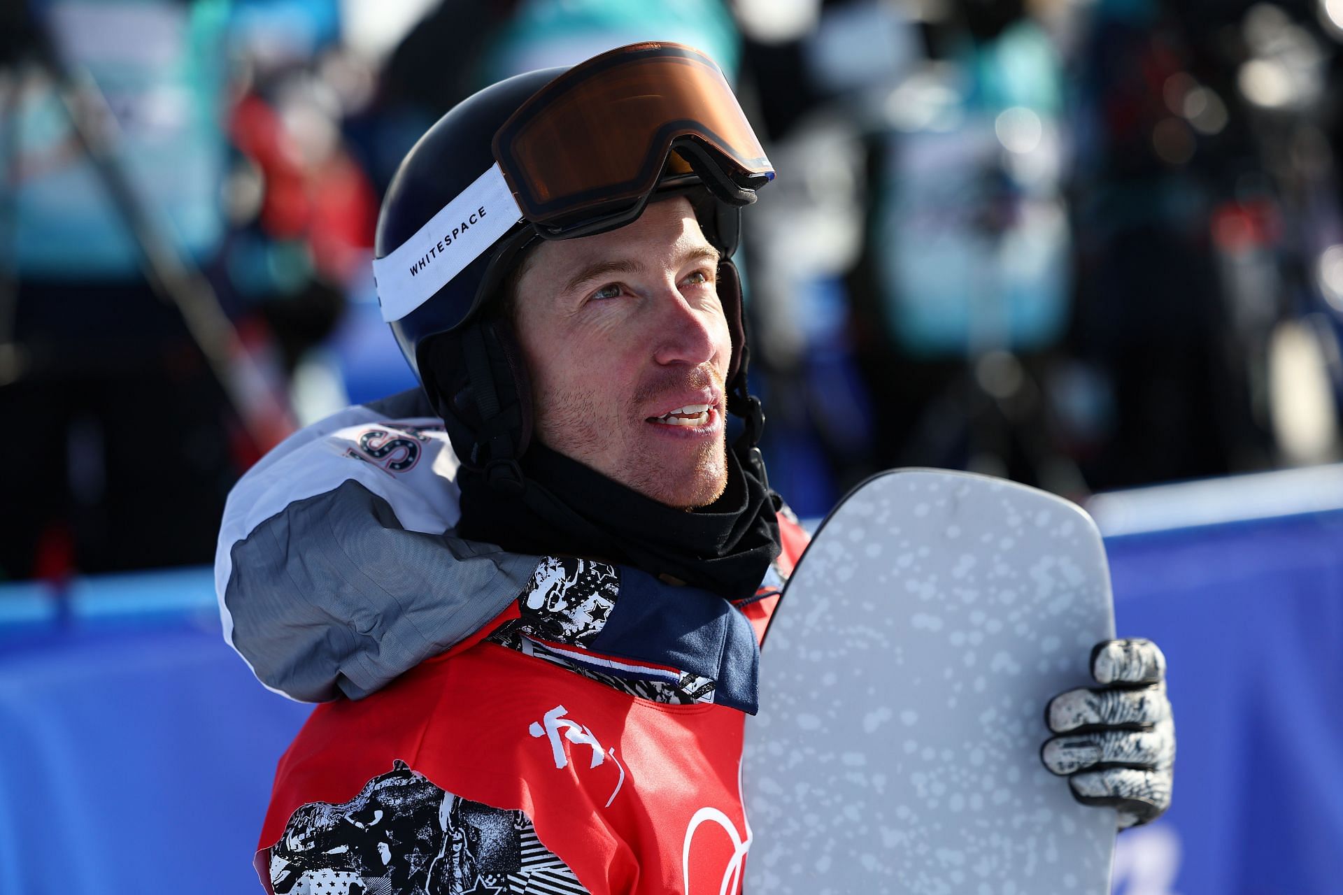 White during the snowboarding halfpipe event finals on the seventh day of the 2022 Winter Olympics in China (Image via: Getty Images)