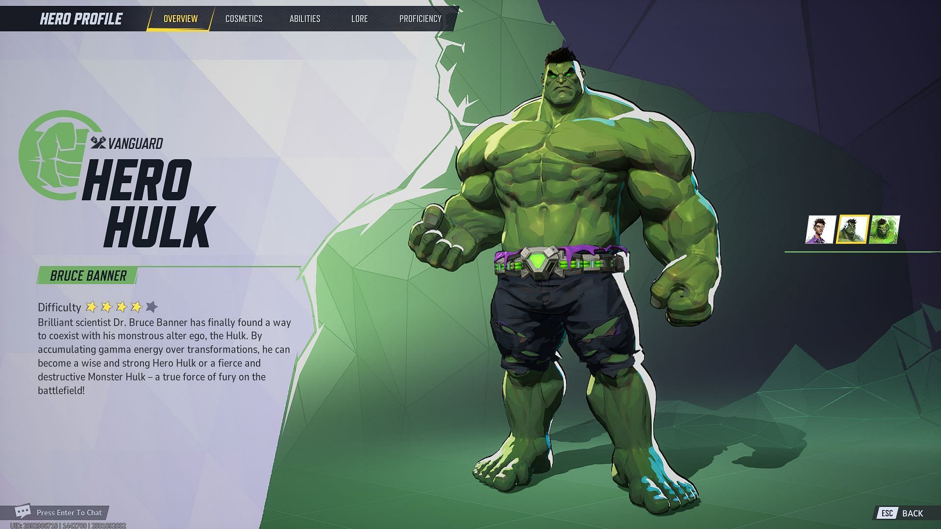 Marvel Rivals Hulk is a Vanguard character (Image via NetEase Games)