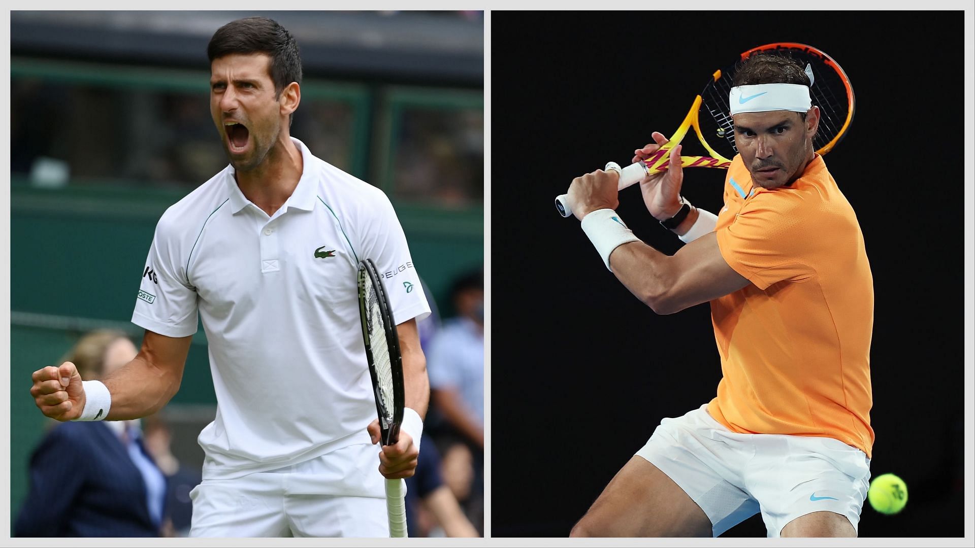 Djokovic and Nadal played in an epic Australian Open final in 2012