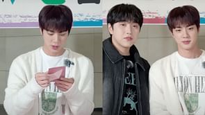 "Truly friendship goals"— Fans react as South Korean singer Sandeul joins BTS' Jin for the stair marathon for RUN JIN's latest episode