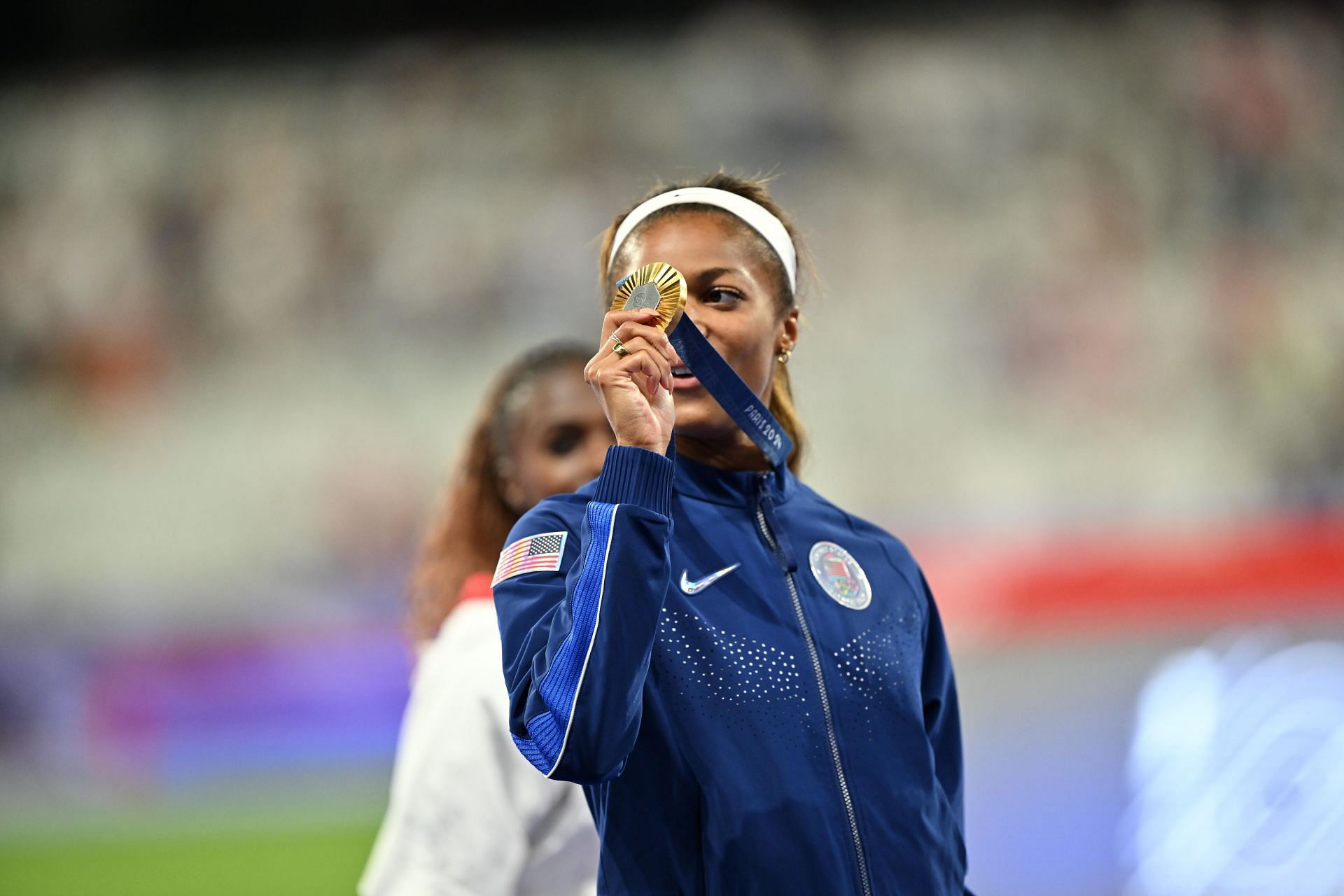 Gabby Thomas at the 2024 Paris Olympics - Athletics - Source: Getty