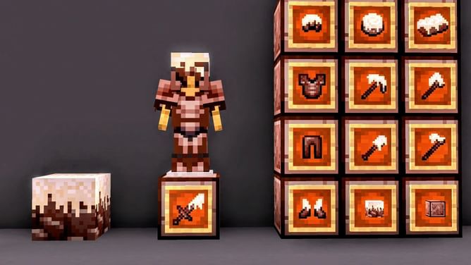 Minecraft player turns Ancient Debris block and armor into cinnamon rolls